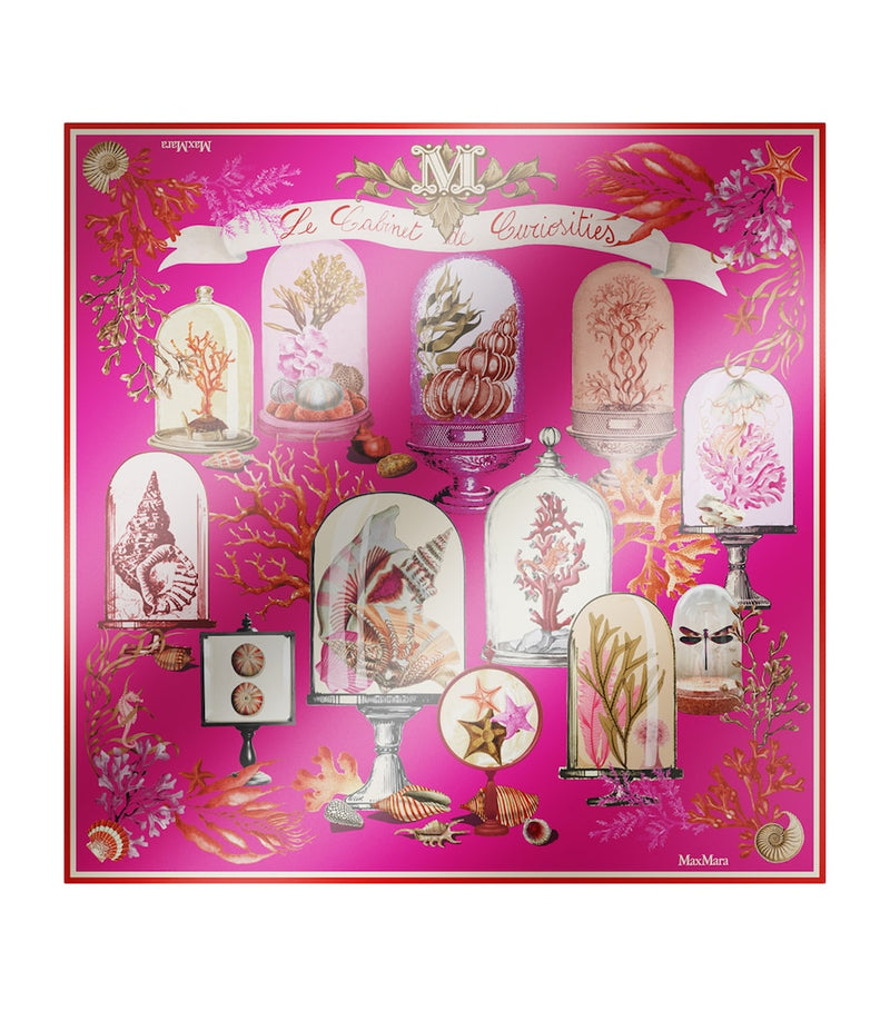 Max Mara silk printed square scarf (British brand)