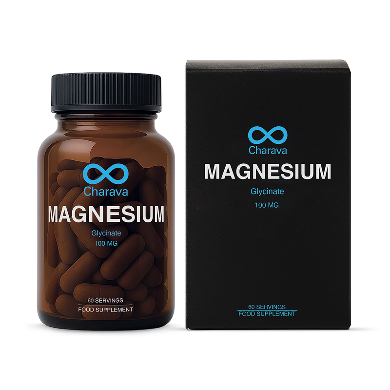 Charava Magnesium Glycinate capsules 500mg, UK version