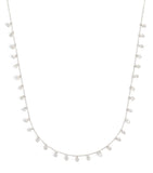 Persée white gold diamond necklace with 31 stones - British product