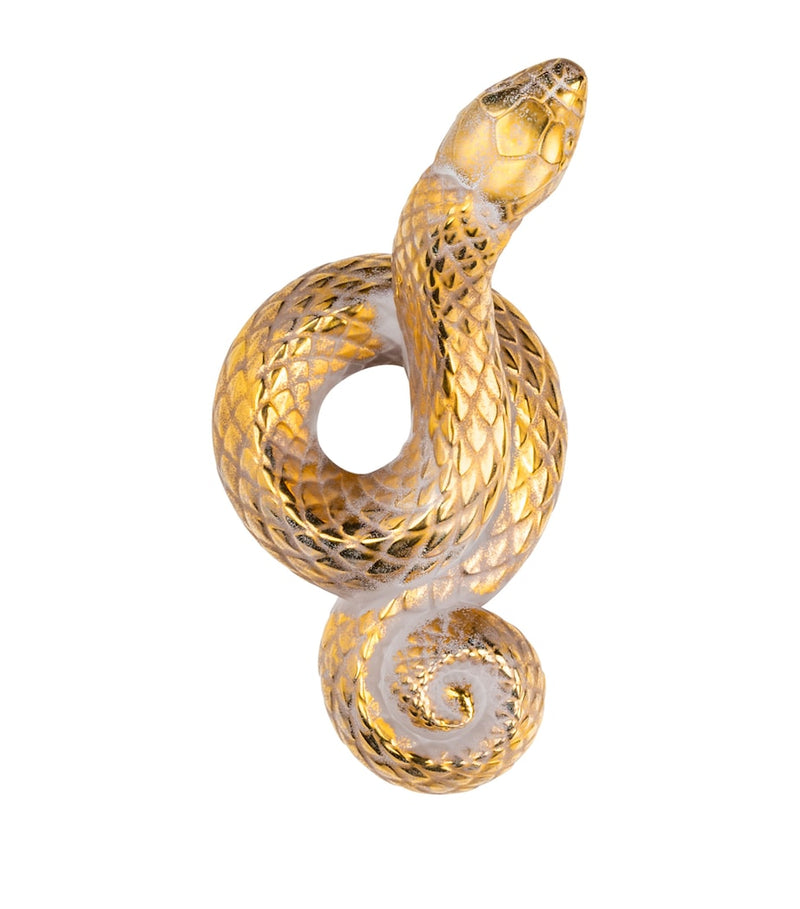 Lalique crystal snake sculpture 8x17x10 cm (British brand)