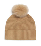 Yves Salomon Enfant cashmere pom-pom beanie for children (British brand)