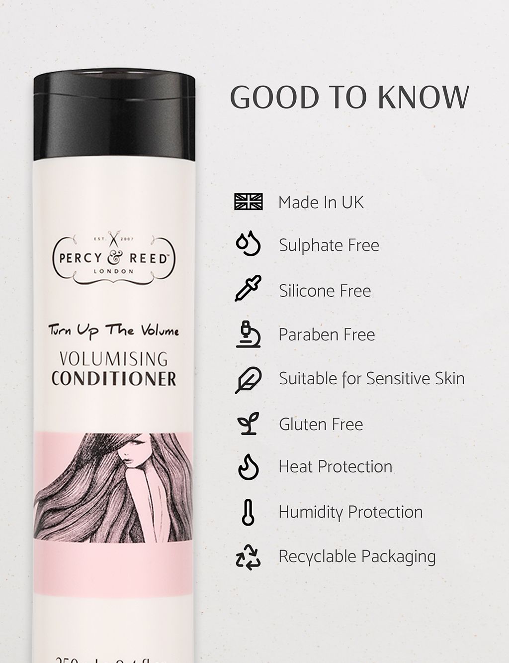 Turn Up The Volume Volumising Conditioner 250ml Haircare & Styling M&S