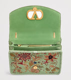 Valentino Garavani Vain shoulder bag 16x24cm floral embroidery (British brand)