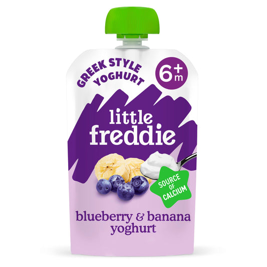Little Freddie Organic Blueberry & Banana Greek Style Yoghurt 100g GOODS Sainsburys   