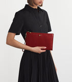 Harrods medium pebbled leather pouch - British product