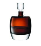LSA International brown glass whisky decanter with hand-ground stopper, UK version