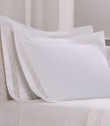 Harrods Frette Cotton Balance Lace Oxford Pillowcase 51cm x 71cm- Buy online at McGrocer