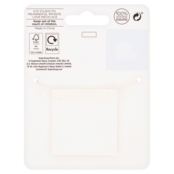 Superdrug Studio Meaningful Infinite Love Necklace GOODS Superdrug