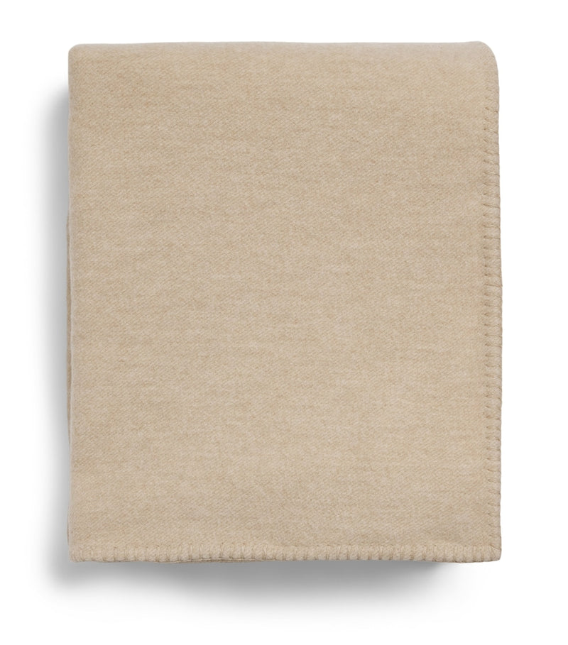 Harrods of London Valatzu reversible blanket lambswool cashmere 137cm 180cm, UK version