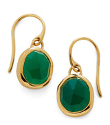 Harrods Monica Vinader Gold Vermeil and Green Onyx MV Siren Earrings- Buy online at McGrocer