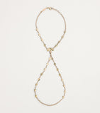 Jacquie Aiche yellow gold diamond finger bracelet, UK version