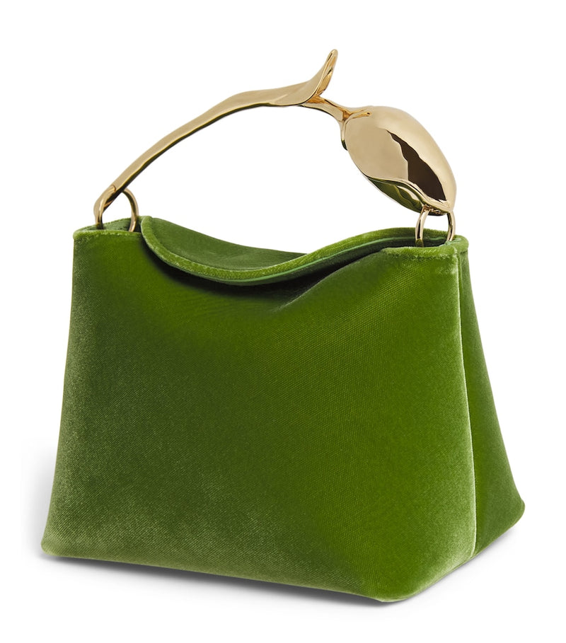Erdem mini velvet bloom top-handle bag, UK version