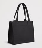 GANNI large recycled cotton tote bag with slogan, imported from the UK
