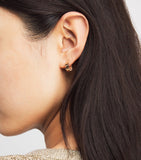 Suzanne Kalan small rose gold hoop earrings, UK version