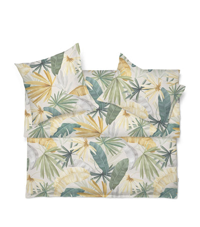 Harrods King Duvet Cover with All-Over Hand-Painted Palm Leaf Print, Approximately 230cm x 220cm- Buy online at McGrocer