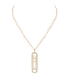 Messika yellow gold and diamond necklace 1.15ct - British product