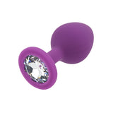 Loving Joy purple silicone butt plug medium, imported from the UK