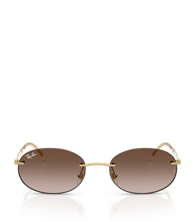 Harrods Ray-Ban Metal Oval Sunglasses- Buy online at McGrocer