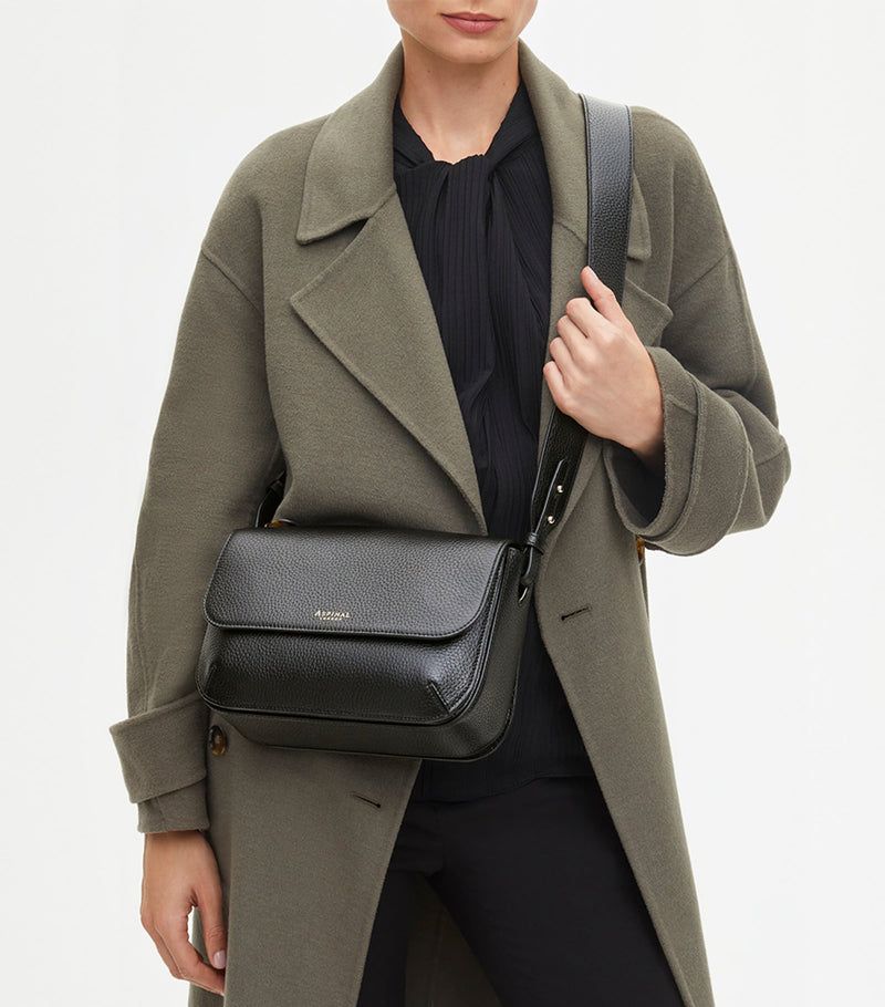 Aspinal of London Ella Grande leather cross-body bag, imported from the UK