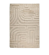 Harrods The Rug Company Wool Folk Ivory Rug 2.74m x 1.83m- Buy online at McGrocer