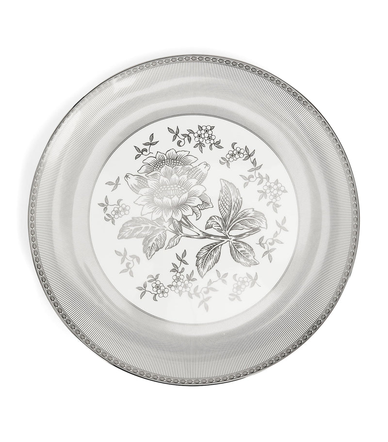 Wedgwood bone china Silver Tonquin plate 34cm (British brand)