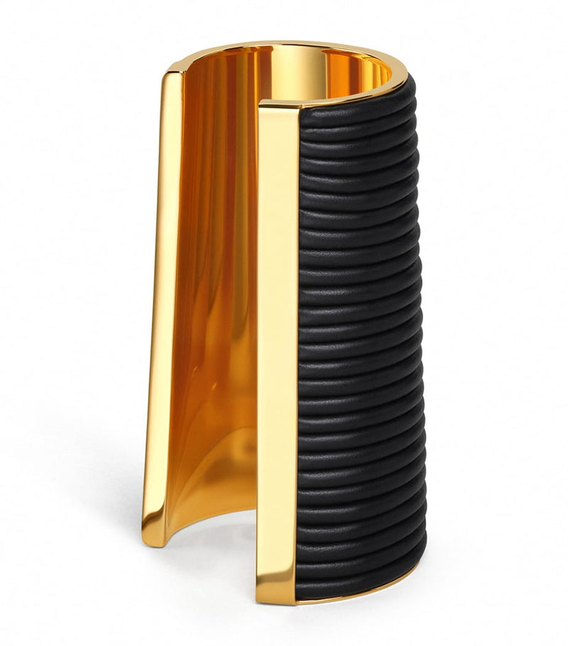 Alaïa large lambskin cuff bracelet - British product