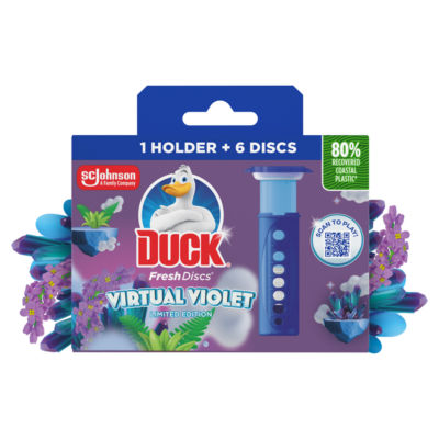 Duck Fresh disc holder kit Virtual Violet 36ml, imported from the UK