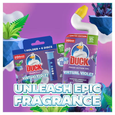 Duck Fresh disc holder kit Virtual Violet 36ml, imported from the UK