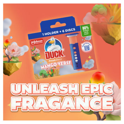 Duck toilet cleaner disc starter kit Mango Verse 36ml (British brand)