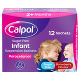 ASDA Calpol Sugar Free Infant Suspension Sachets Strawberry Flavour Infant Pain Relief 12s- Buy online at McGrocer