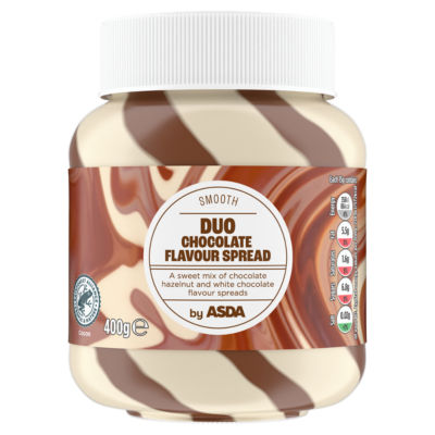 ASDA smooth duo chocolate flavour spread 400g - British product