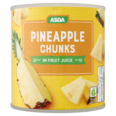 ASDA pineapple chunks in fruit juice 432g - British product