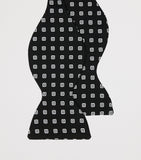 Dunhill printed mulberry silk bow tie - British product