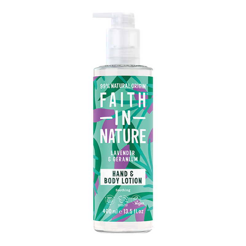Faith in Nature Coconut Hand & Body Lotion 400ml - Lavender & Geranium