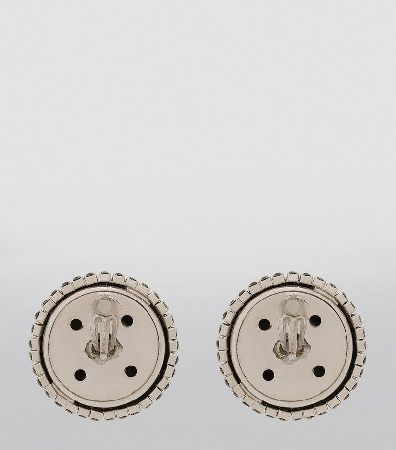 Dolce&Gabbana crystal-embellished clip-on earrings, UK version