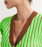 Tory Burch Miller Pavé pendant necklace with crystal trims - British product
