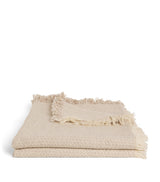 Harrods Peter Reed Textured Fringe Torcello Throw 310cm x 150cm- Buy online at McGrocer