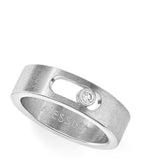 Messika Move titanium ring with diamond 0.05ct, imported from the UK