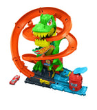 Hot Wheels T-Rex Blaze Battle playset, imported from the UK
