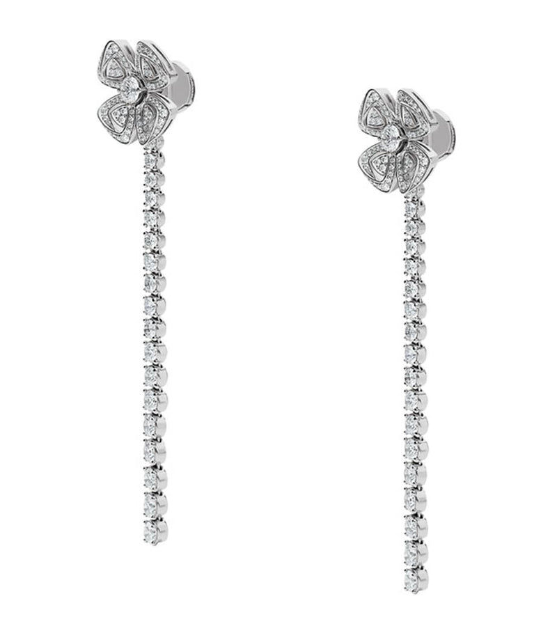 Bvlgari Fiorever convertible earrings white gold diamonds, UK version