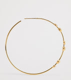 Jacquie Aiche yellow gold diamond Sophia hoop earrings - British product