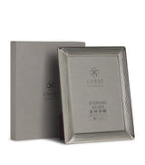 Harrods Carrs Silver Sterling Silver Fluted Photo Frame with Wood Back (6 x 4)- Buy online at McGrocer
