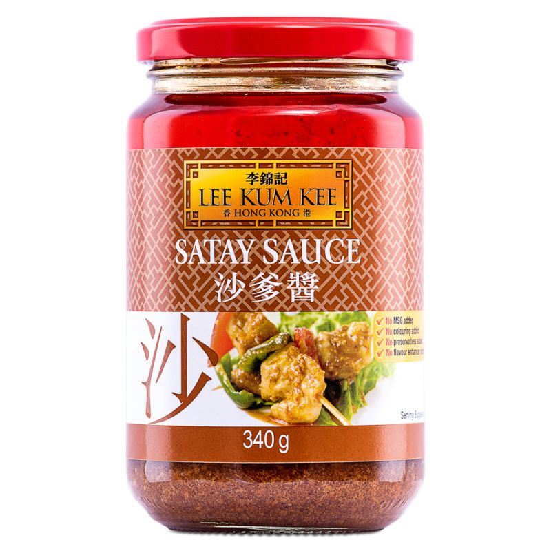 Lee Kum Kee satay sauce with peanut and chilli, UK version