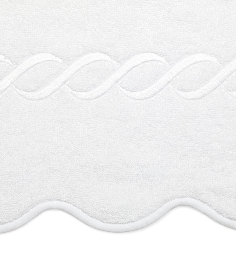 Pratesi Cotton Treccia Bath Sheet 100cm x 180cm, imported from the UK