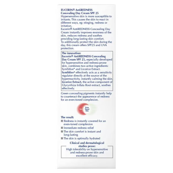 Eucerin anti-redness concealing day cream tinted 50ml - British product