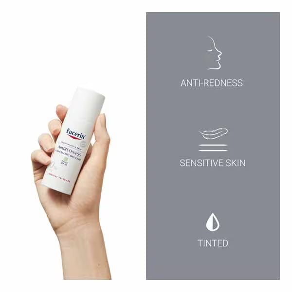 Eucerin anti-redness concealing day cream tinted 50ml - British product