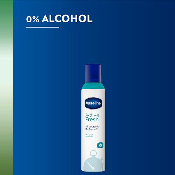 Vaseline Active Fresh antiperspirant aerosol spray 250ml (British brand)
