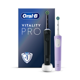 Holland & Barrett Oral-B Vitality PRO Electric Rechargeable Toothbrush Black & Lilac (Duo Pack)- Buy online at McGrocer