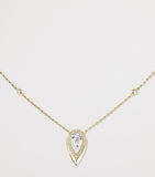 Messika Fiery diamond and yellow gold necklace 0.42ct (British brand)