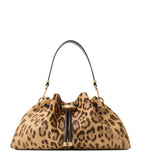 Jimmy Choo medium Cinch leopard print bucket bag (British brand)